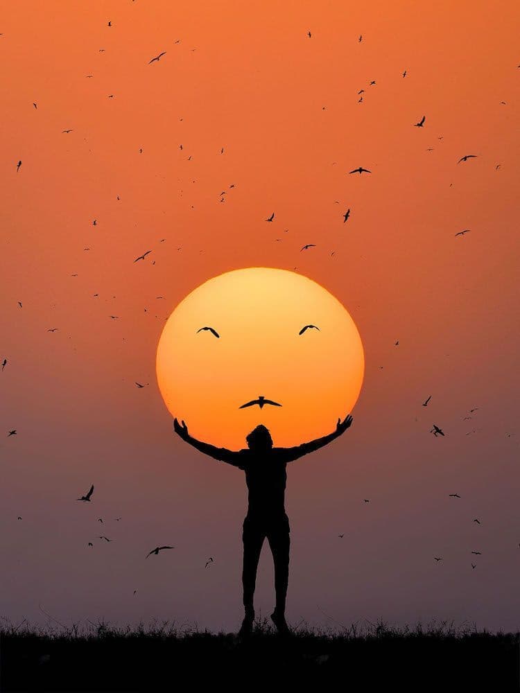 لحظة هدوء تأملية